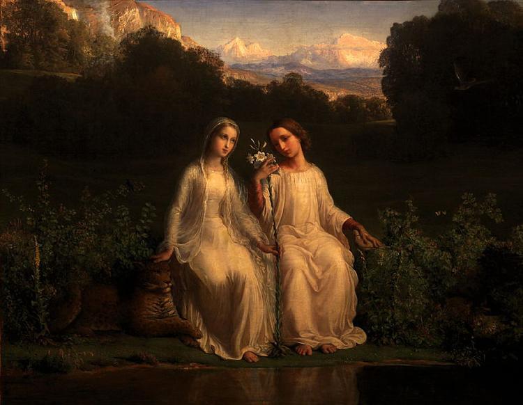 Louis Janmot Virginitas oil painting image